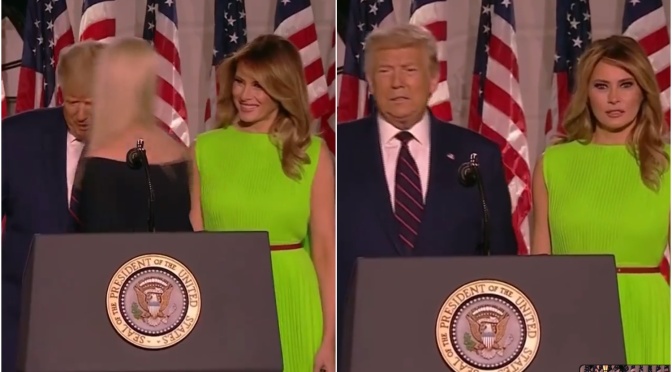 Watch Melania Trump greet her step-daughter Ivanka at Trump’s RNC speech